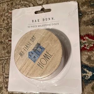 Rae Dunn baby milestone wood peices